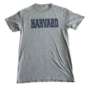 Harvard University Gray Crew Neck‎ T-Shirt Unisex Size Medium